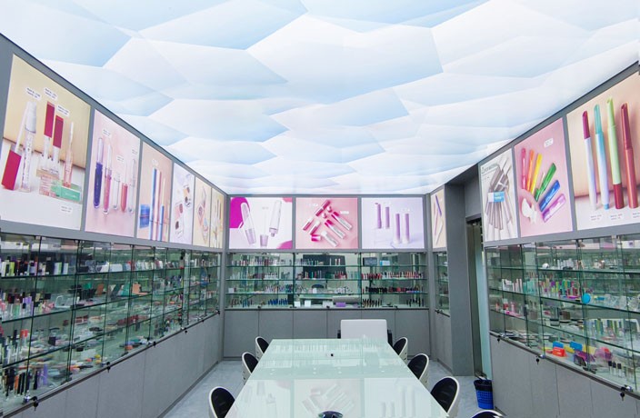 Full range of makeup products, curated proposals