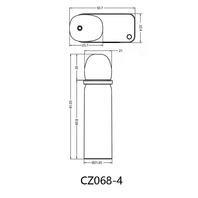 CZ068-4 爱心盖异形瓶身可装饰挂链