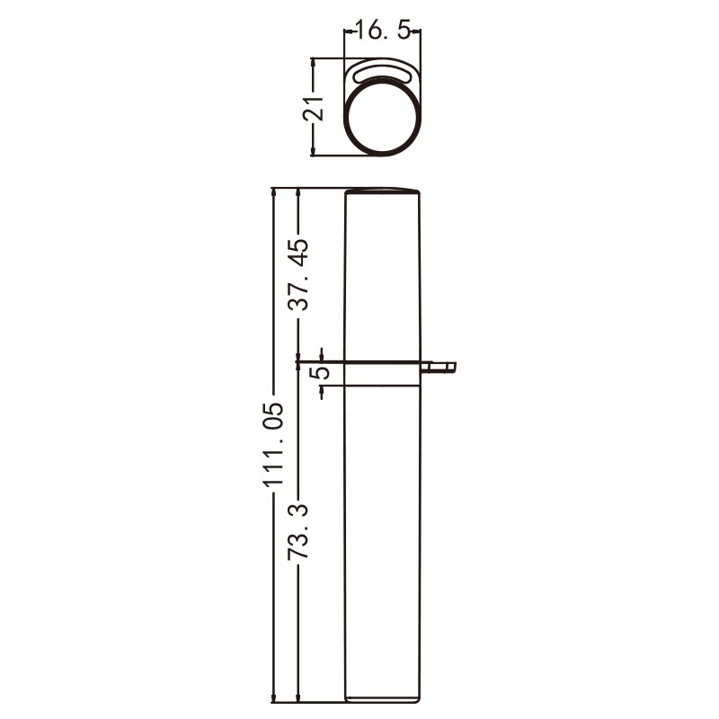 CZ047-1 唇釉管PETG材质可装饰挂链容器