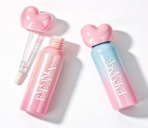 CZ068-10 Heart-Shaped Lip Gloss Tube